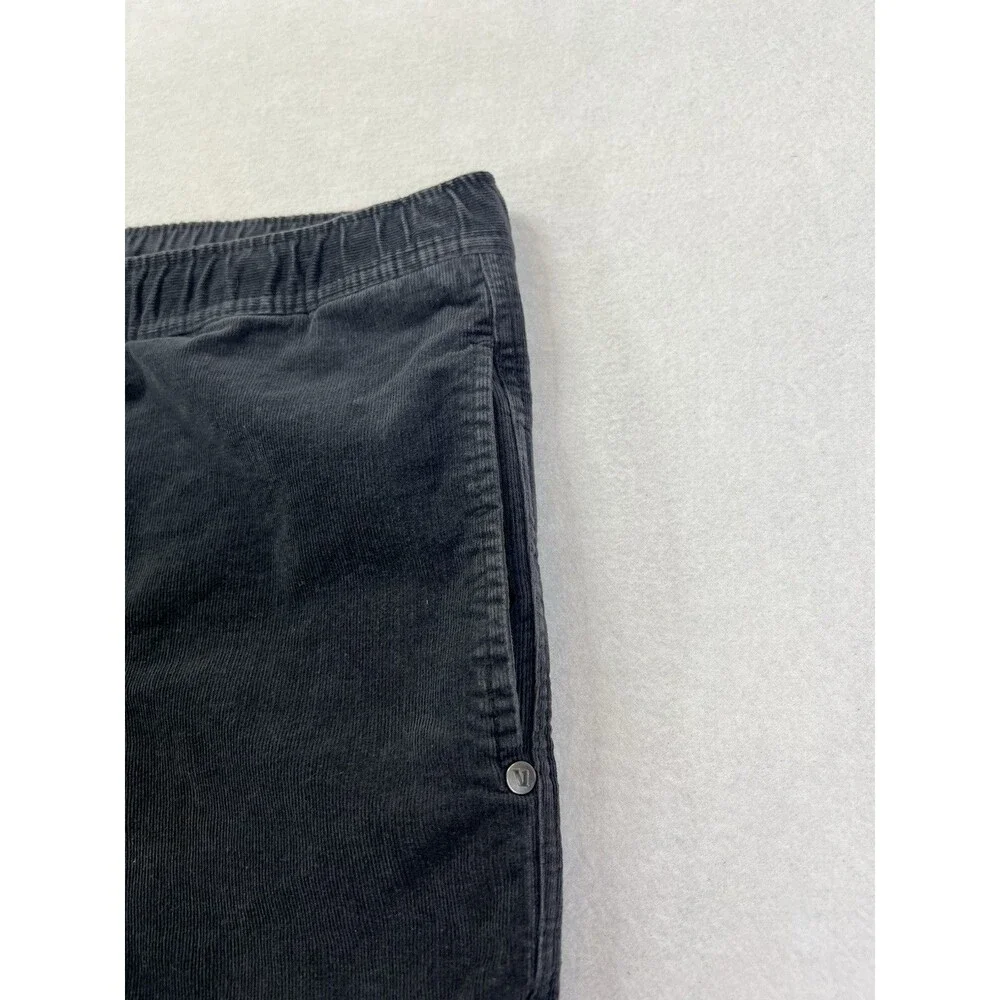 Vuori Optimist Cordoroy Shorts Mens Size 2XL V385 Charcoal Drawstring 8”